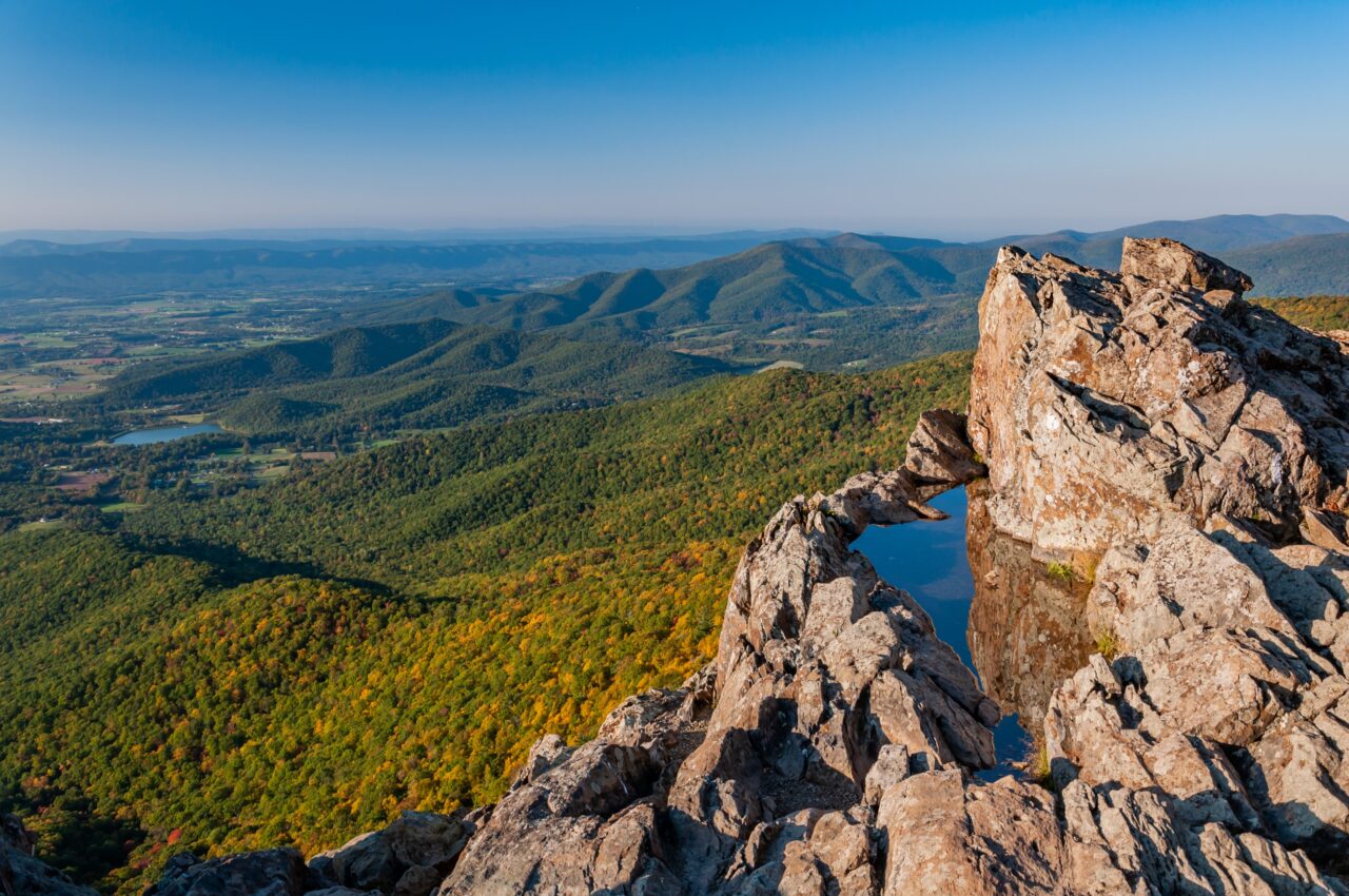 An October Day on Little Stony Man Mountain, Shenandoah National Park